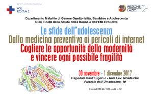 Scopri di più sull'articolo Convegno ASL ROMA 2 – Le sfide dell’adolescenza. Dalla medicina preventiva ai pericoli di internet