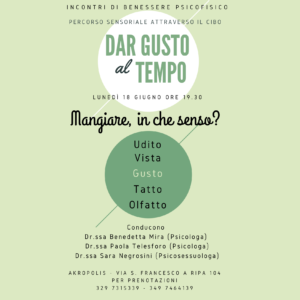 DAR GUSTO AL TEMPO